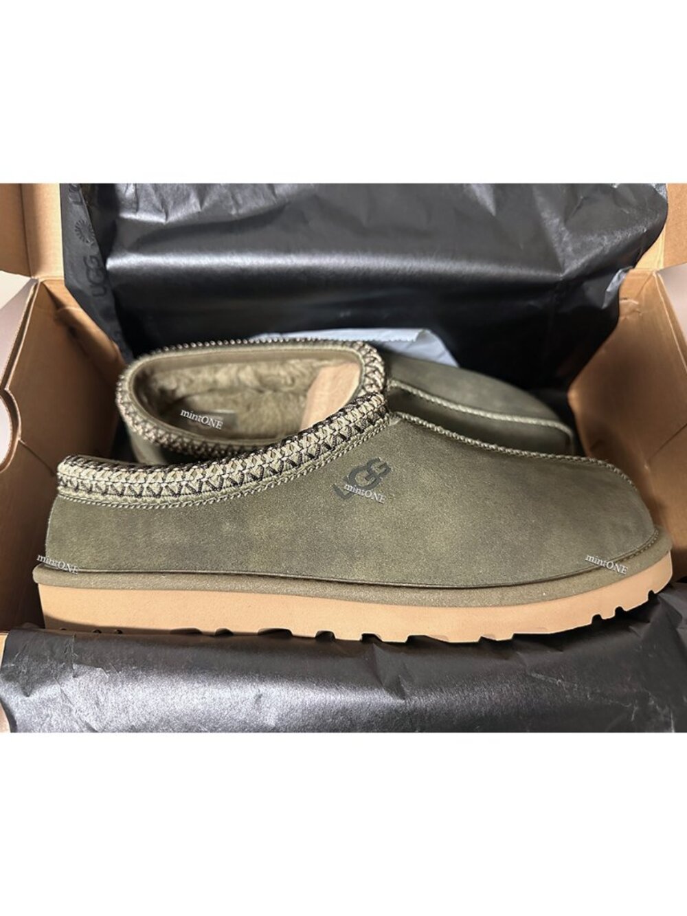 NEW UGG Men's Tasman Boxter Slipper Clogs Burnt Olive size 8
